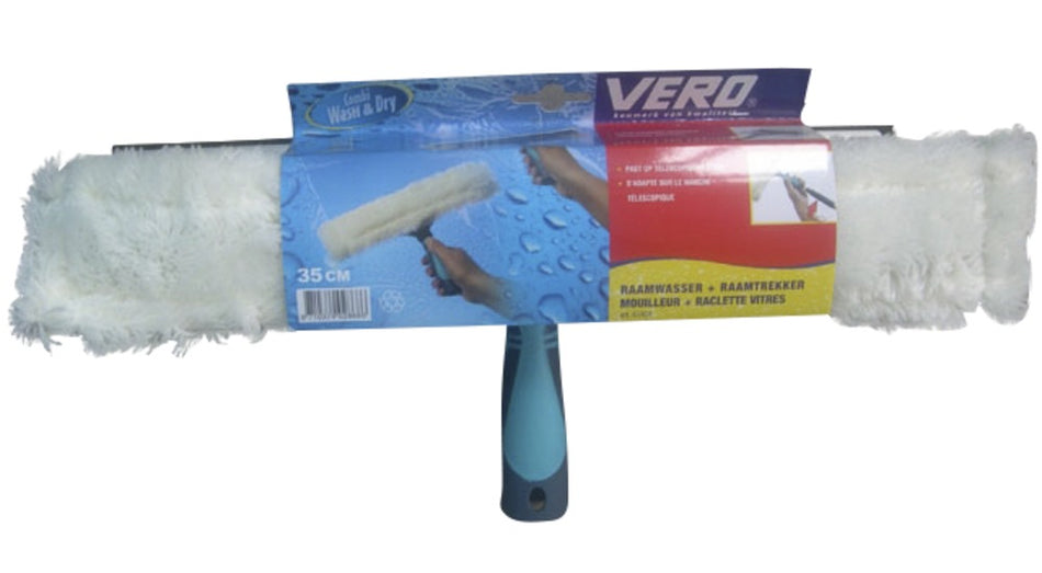 Vero Raamwasser met trekker aluminium/kunststof 35 cm blauw-563428