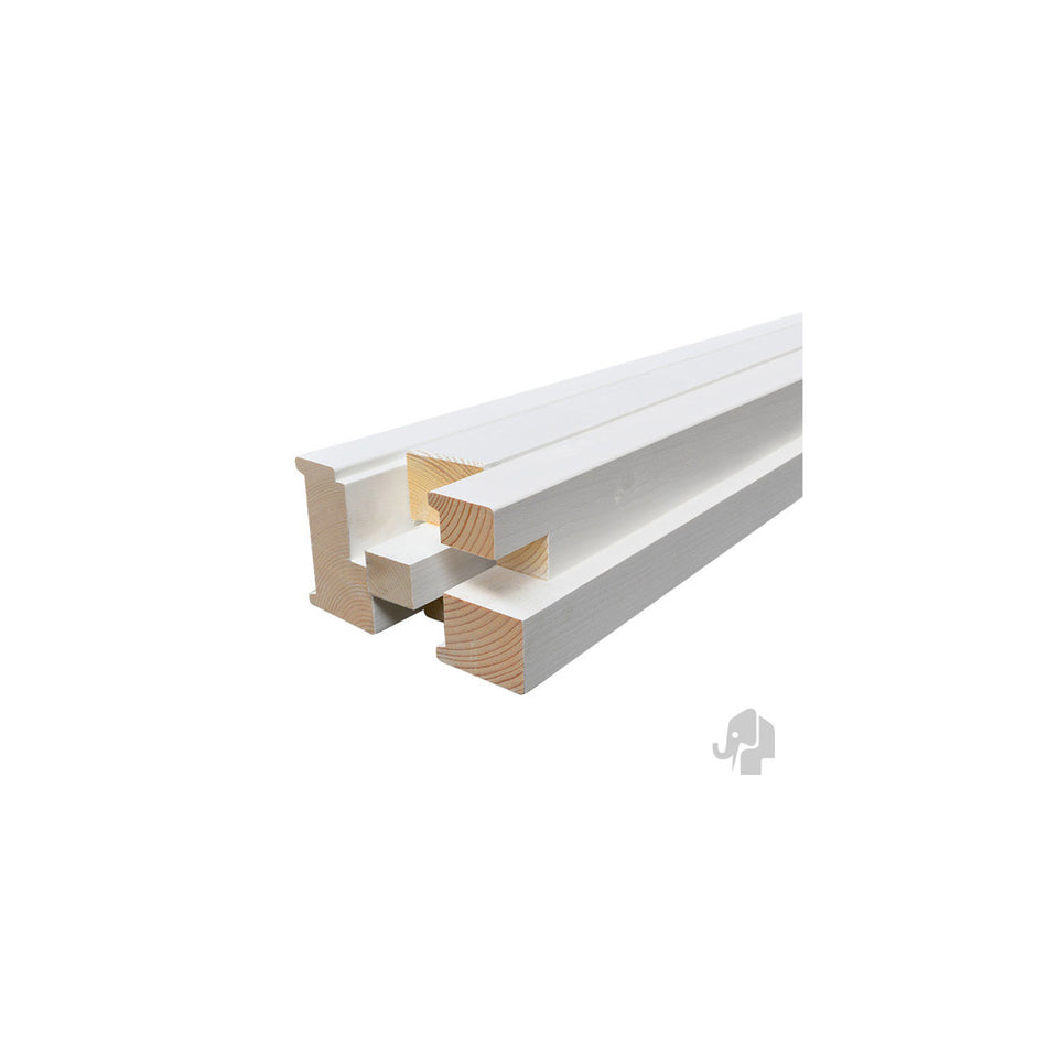 Binnenkozijn stomp vuren 56x90 mm lengte: 211,5 cm wit gegrond FSC Mix Credit-565132