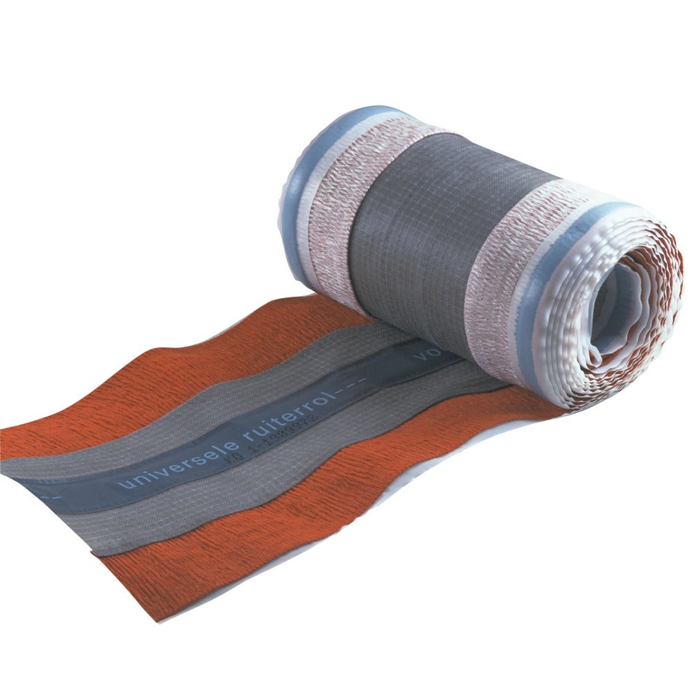Monier Universele Ruiterrol Optivent Kunststof Rood 300-340mm 5m-565466