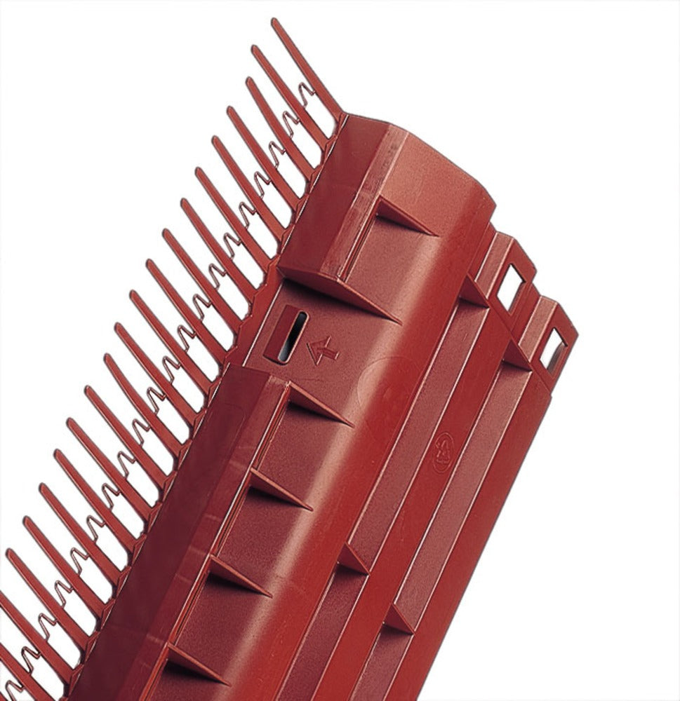 Monier Dakvoetprofiel combi kunststof 100x13,5 cm rood-565476