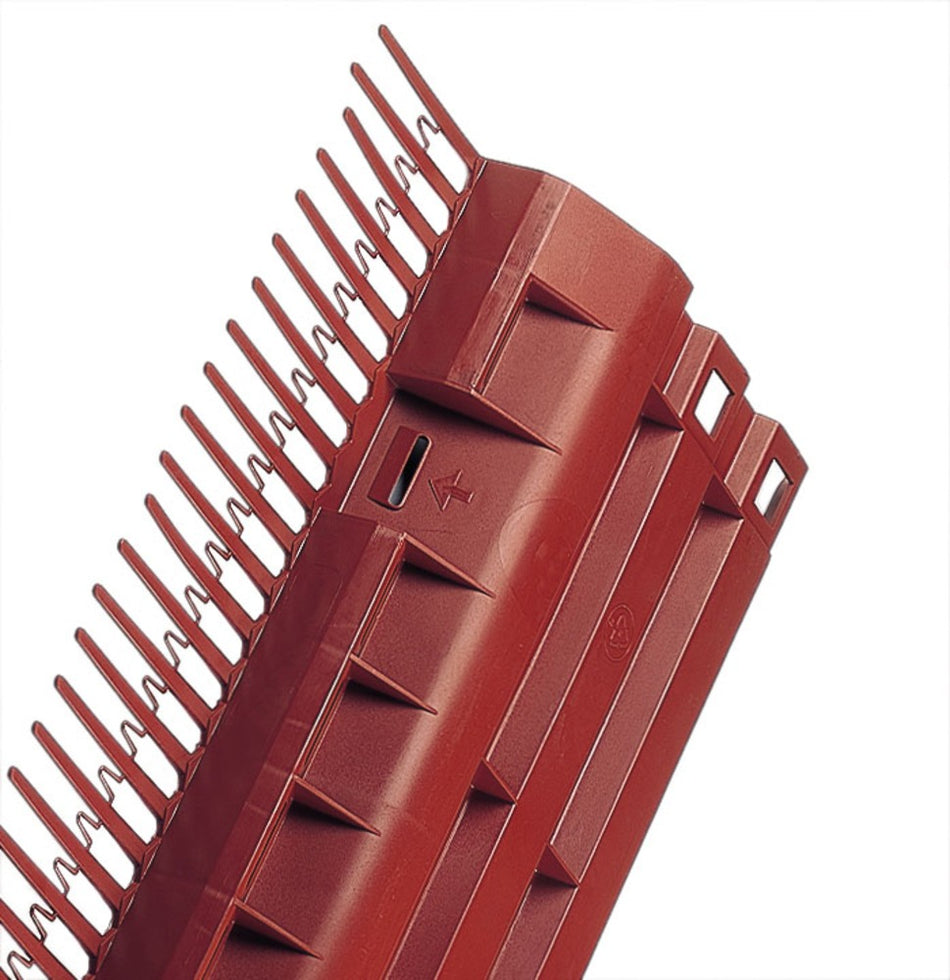 Monier Dakvoetprofiel combi kunststof 100x13,5 cm rood-565476