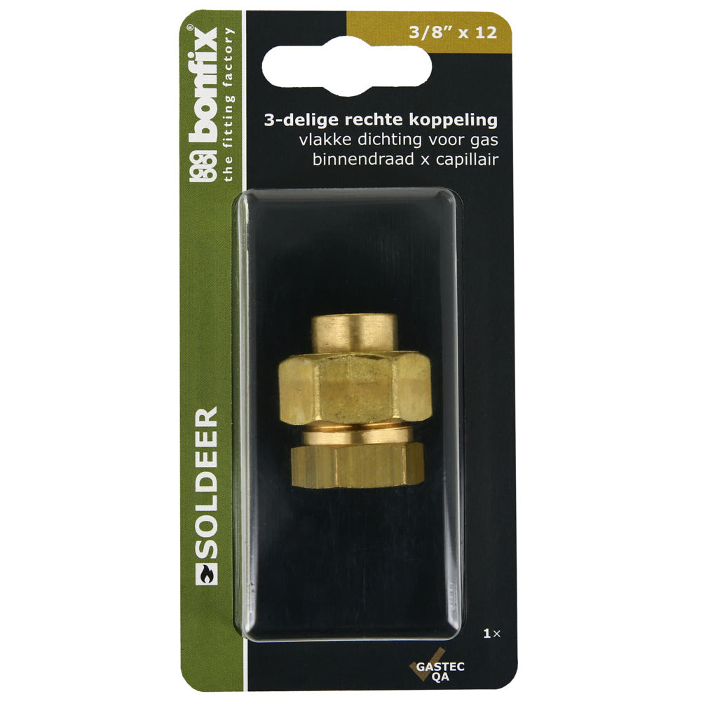 BONFIX Soldeer koppeling 3-delig 12 mm x 3/8'' binnendraad-567941