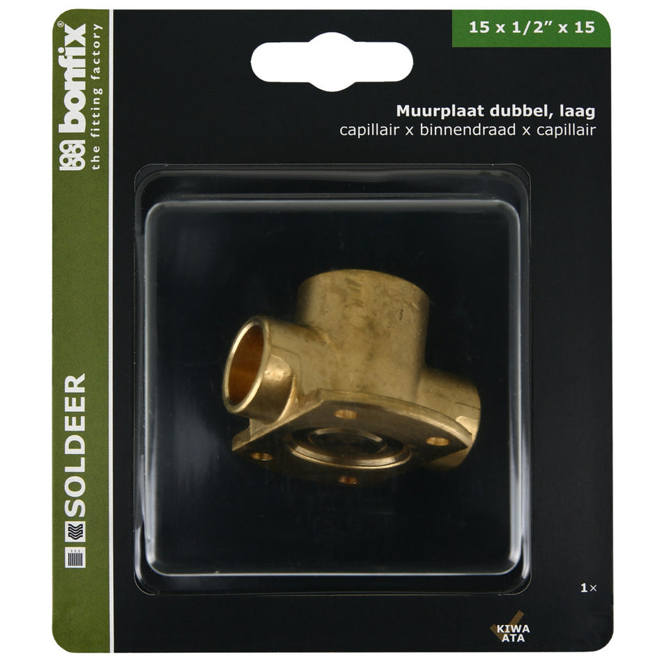 BONFIX Soldeer muurplaat 15 mm x 1/2'' binnendraad x 15 mm-567976
