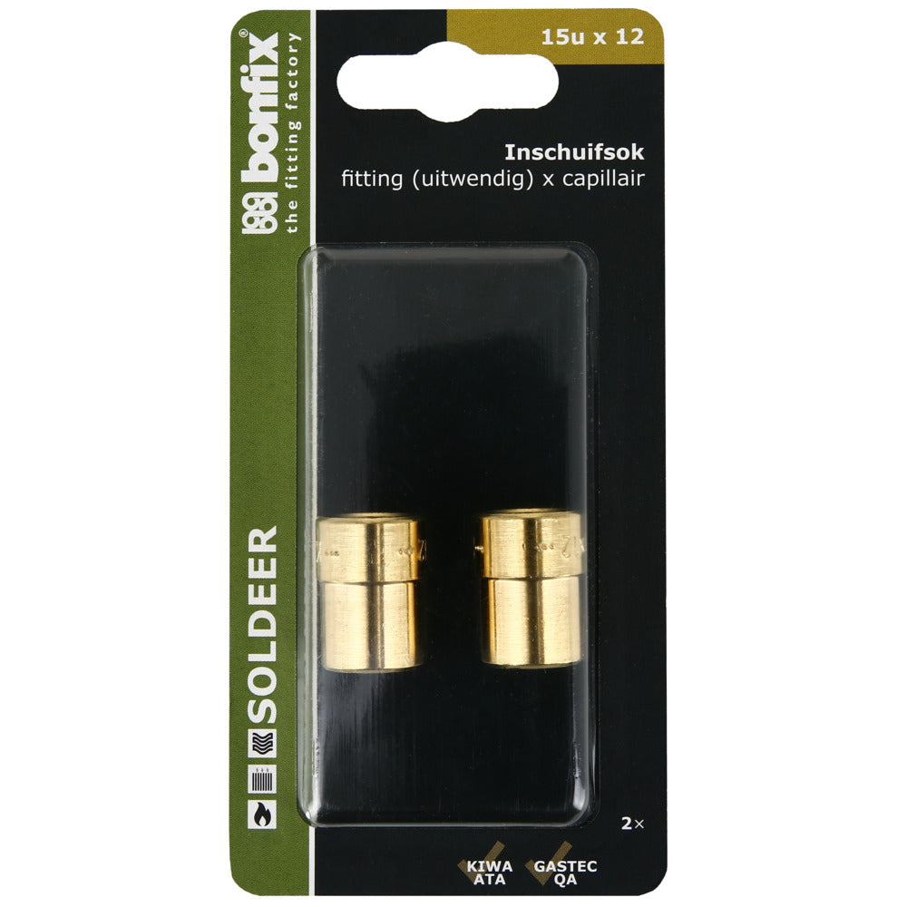 BONFIX Soldeer inschuifsok 15x12 mm 2 stuks-567989