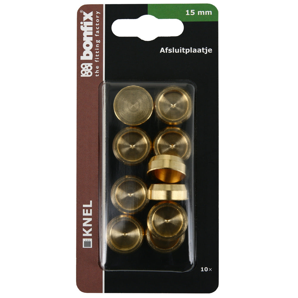 BONFIX Knel afsluitplaat 15 mm 10 stuks-568304