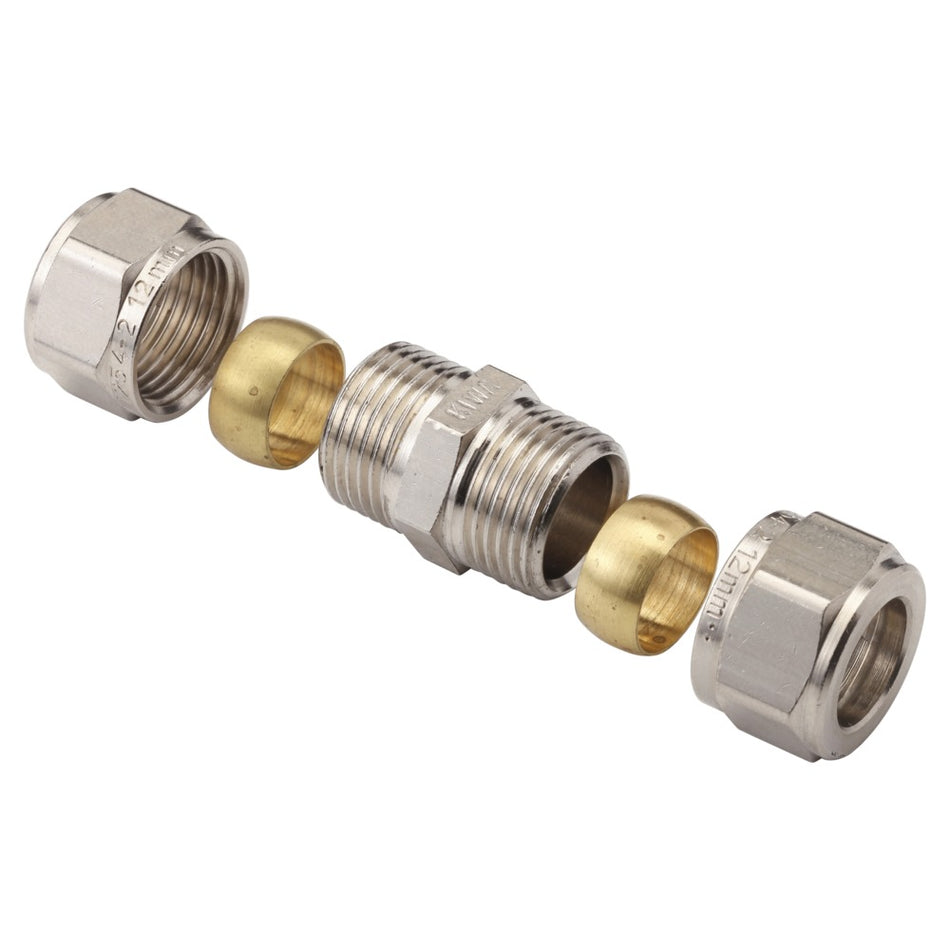 BONFIX Knel sok chroom 12x12 mm 2 stuks-568337