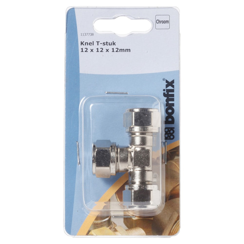 BONFIX Knel T-stuk Chroom-568350