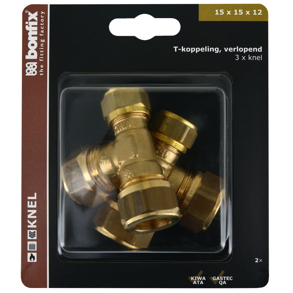 BONFIX Knel T-stuk 15x15x12 mm 2 stuks-568354