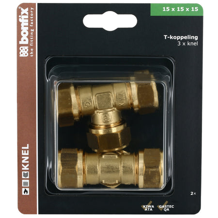 BONFIX Knel T-stuk 15x15x15 mm 2 stuks-568356