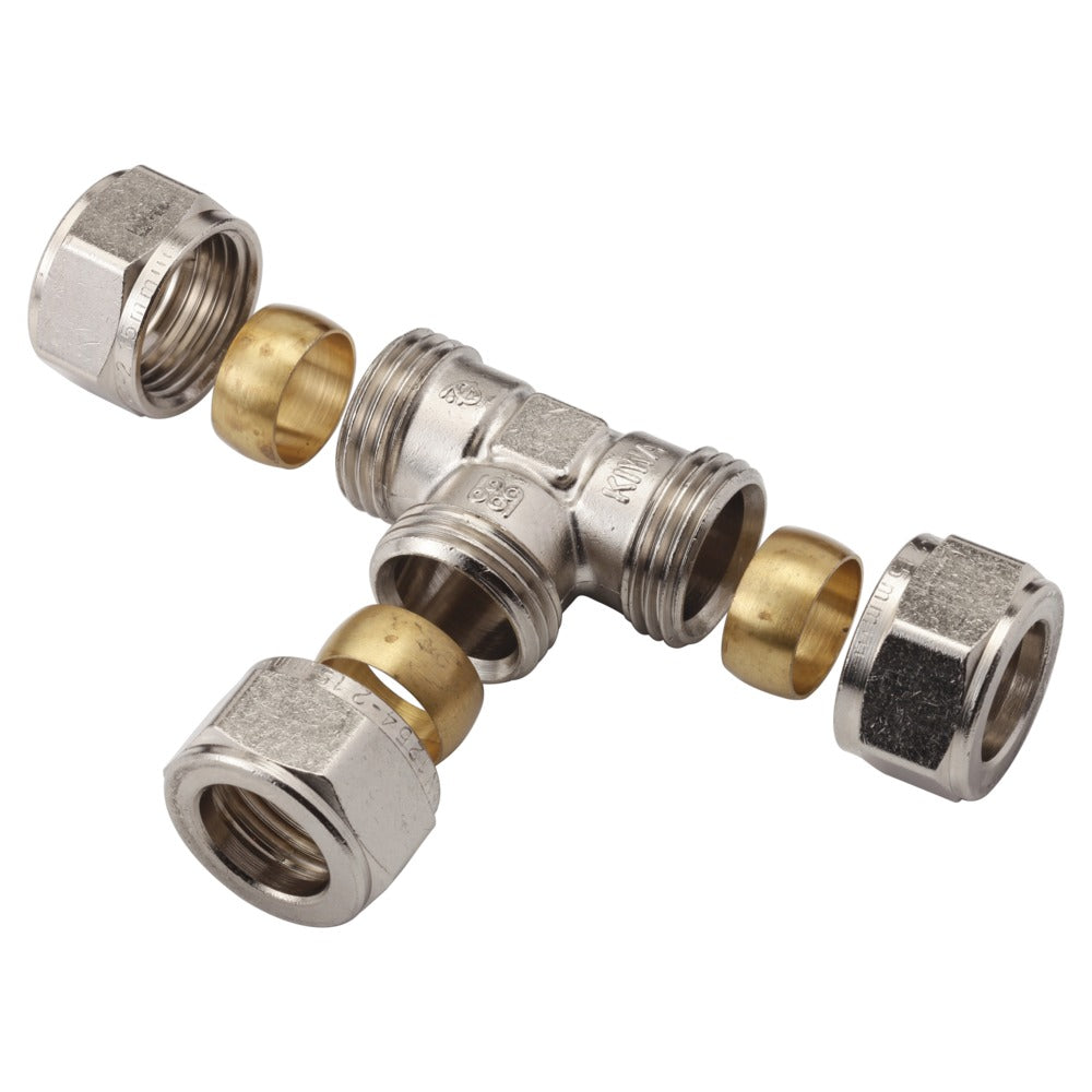 BONFIX Knel T-stuk Chroom-568357