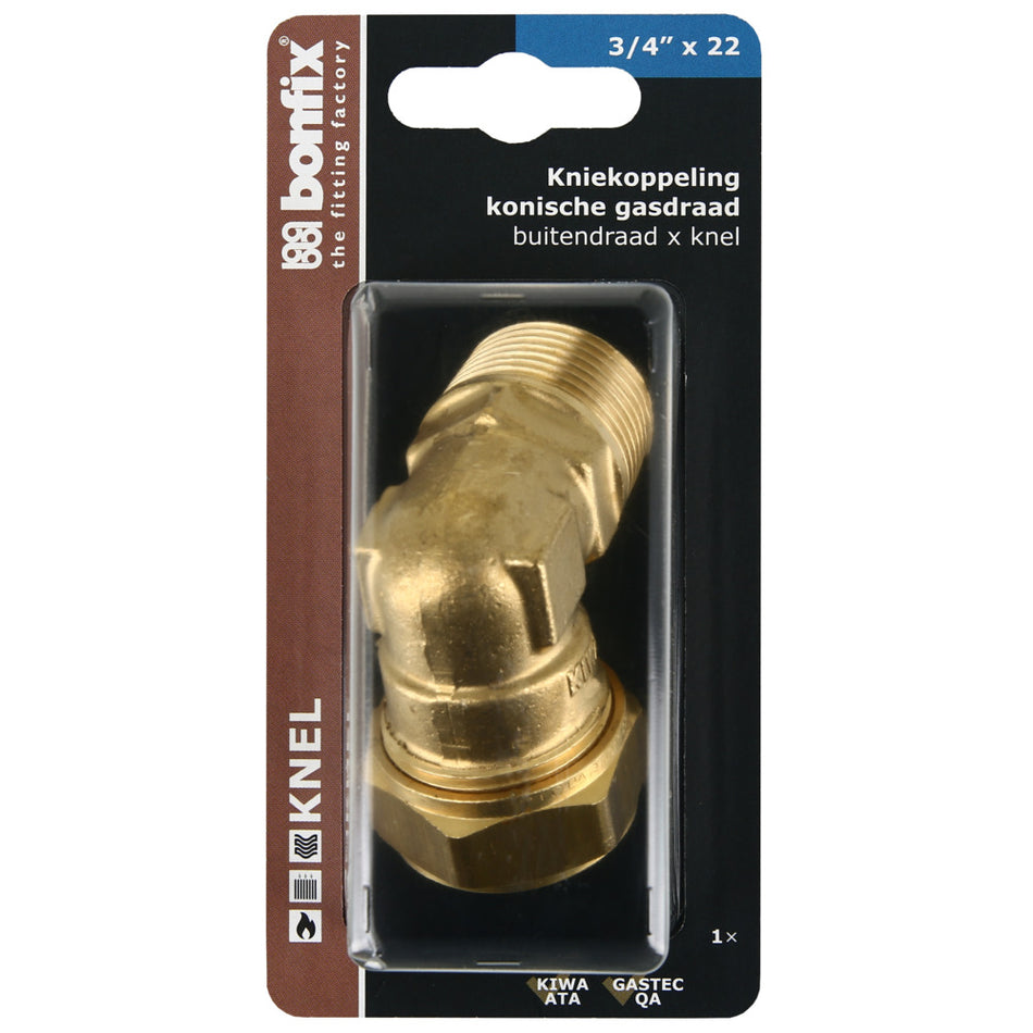 BONFIX Knel knie 22 mm x 3/4'' buitendraad-568385
