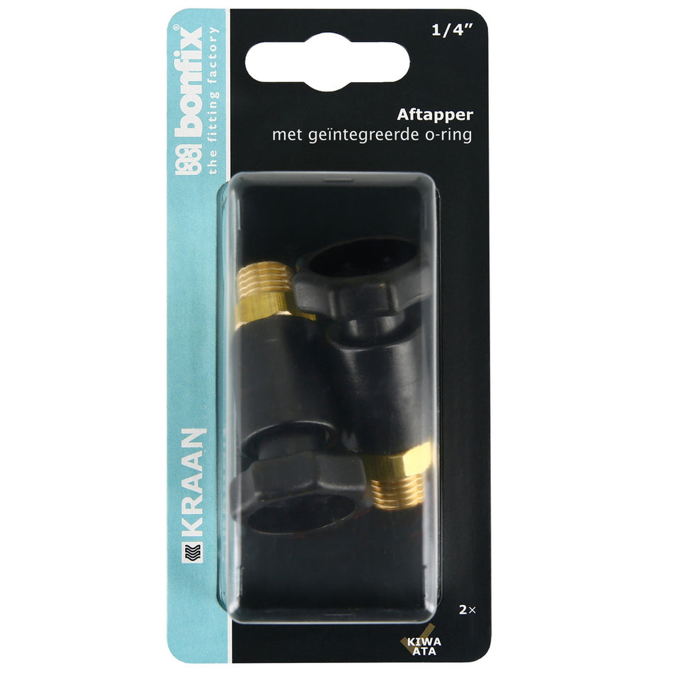 BONFIX Aftapper 1/4'' voor stopkraan 2 stuks-568391