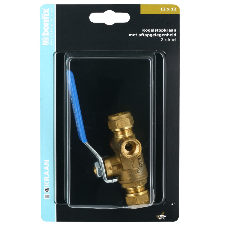 BONFIX Knel kogelstopkraan 12x12 mm met tapgat-568399