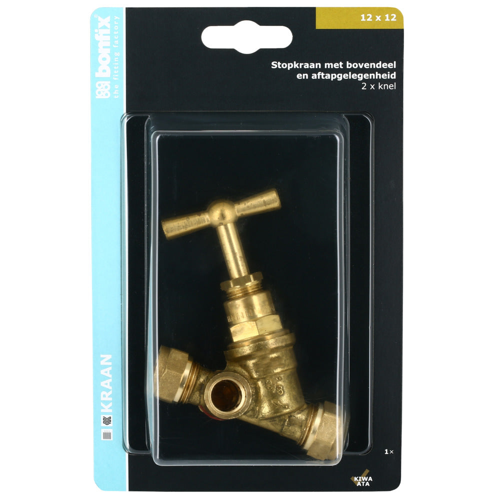 BONFIX Knel stopkraan 12x12 mm met tapgat-568403