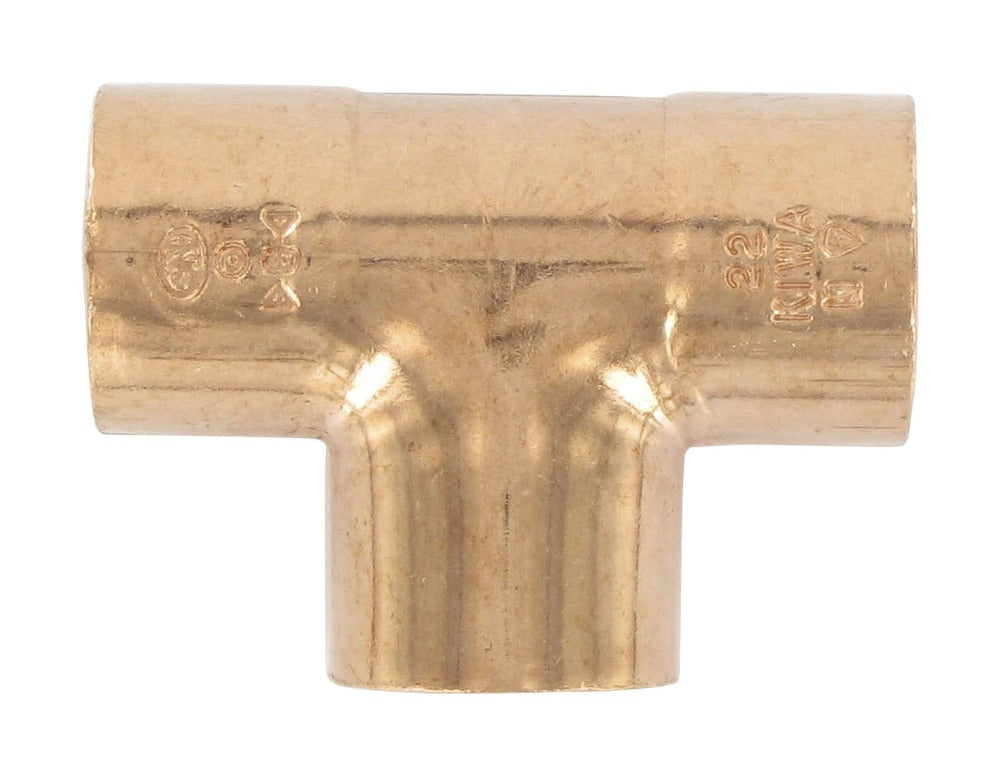 T-stuk roodkoper 22x22x22 mm-568505