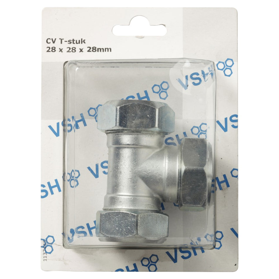 VSH T-Stuk CV Chroom 28x28x28mm-568520