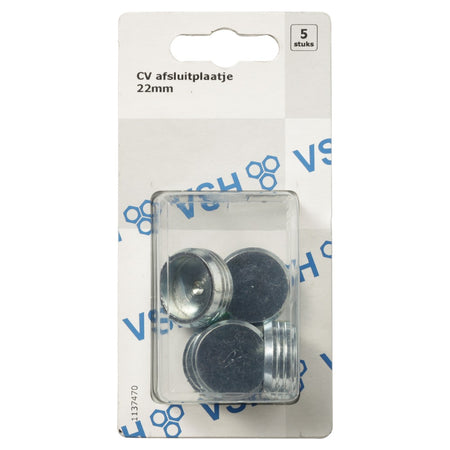 VSH CV afsluitplaat 22 mm chroom 5 stuk-568545