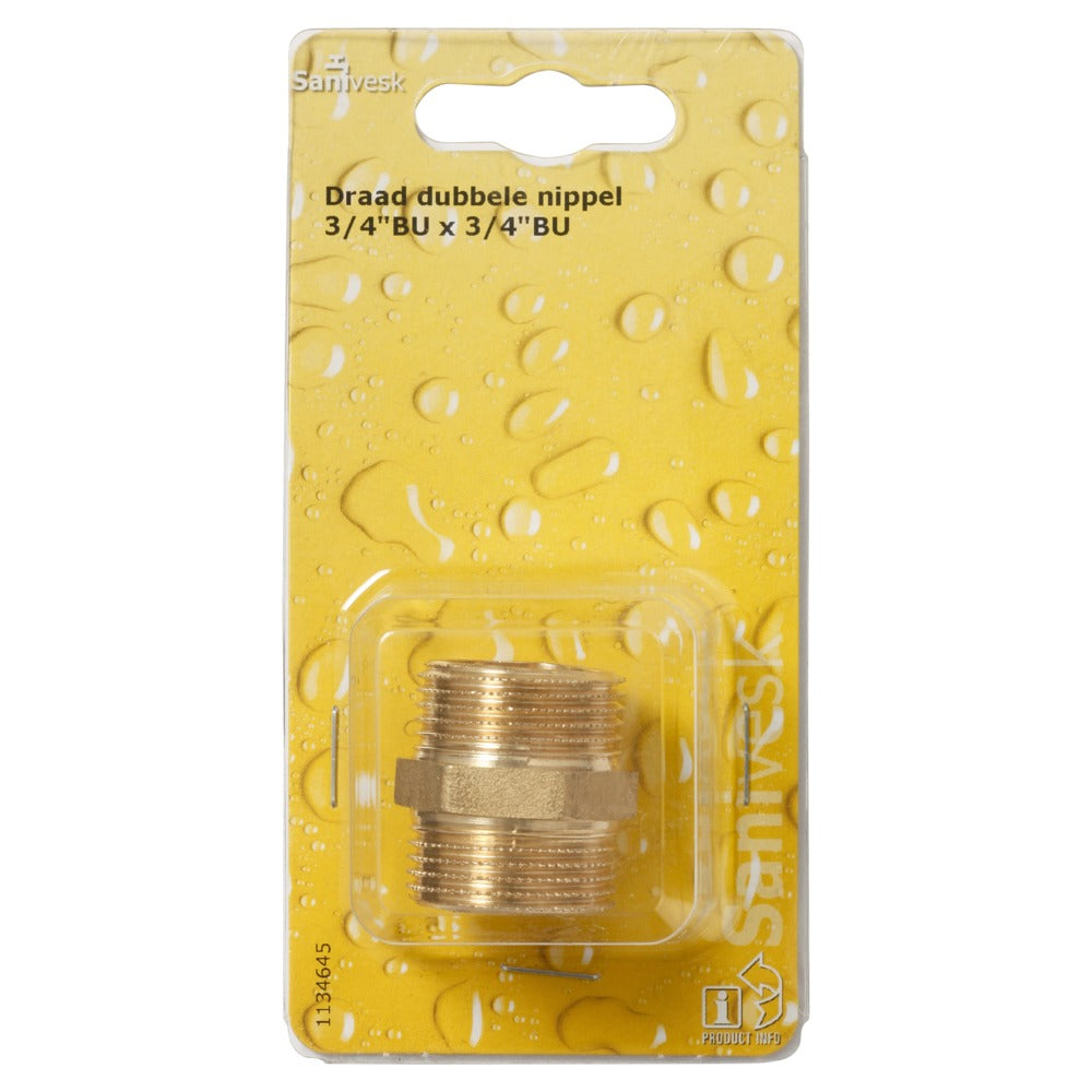 Draad nippel 3/4'' dubbel-568574