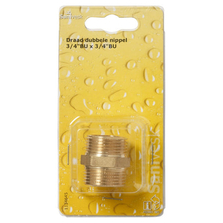 Draad nippel 3/4'' dubbel-568574