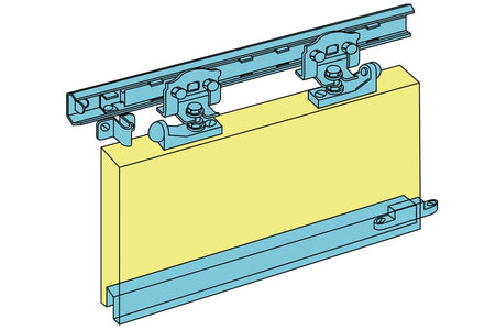 Henderson Marathon Schuifdeurbeslag S4 90-105 cm openingsbreedte t.b.v. 1 deur 90 kg-568689
