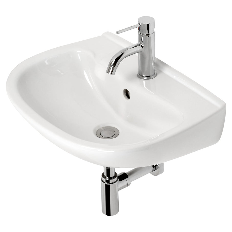 Plieger Compact Wastafelpack keramiek 55x42 cm wit ruimtebesparend-569734