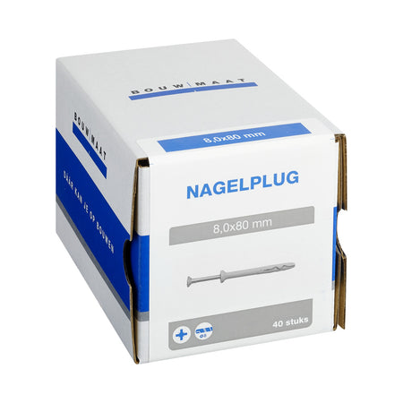 Bouwmaat Nagelplug Nylon/Verzinkt-569787