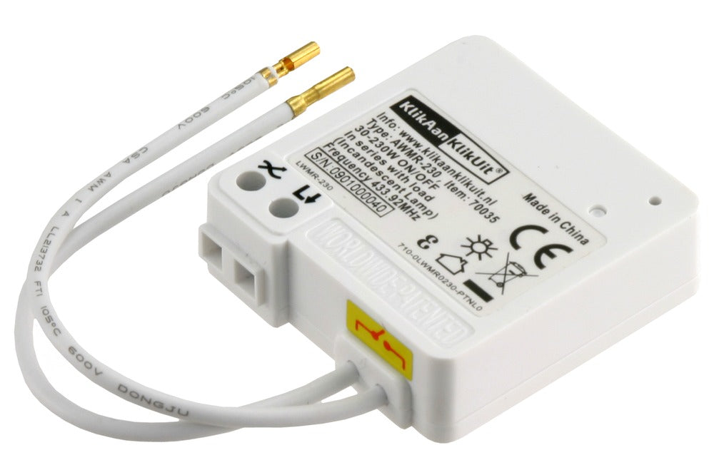 KlikAanKlikUit Schakelaar AWMR-230 inbouw mini draadloos-570088