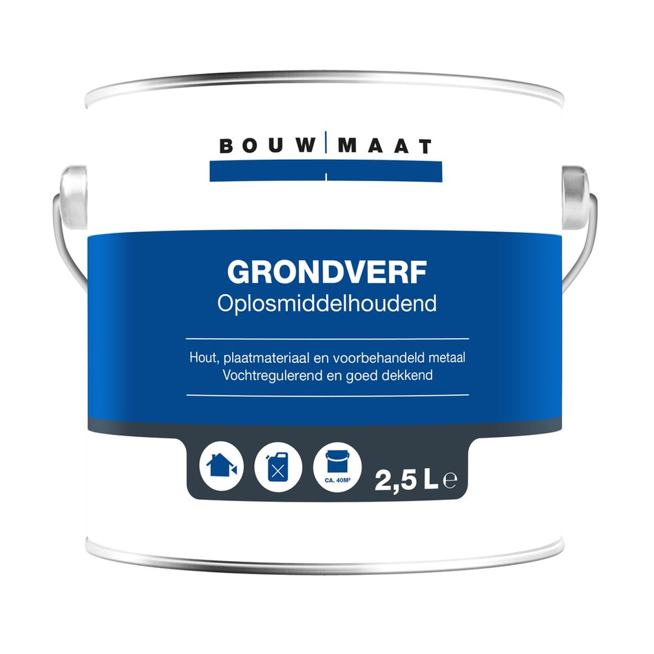 Bouwmaat Grondverf Wit 2,5L-570254