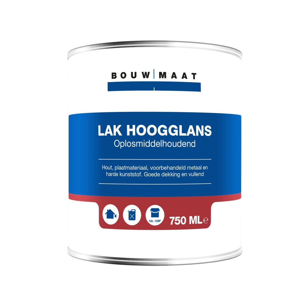 Bouwmaat Hoogglans Lak RAL9001 0,75L-570273