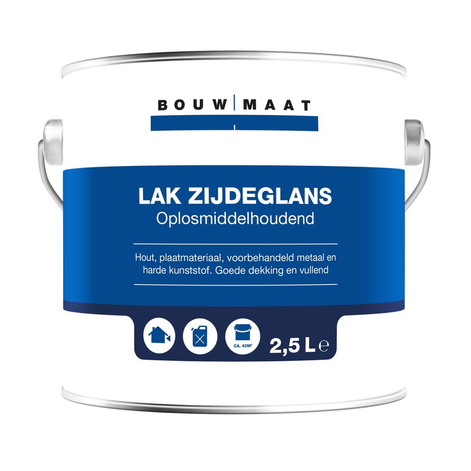 Bouwmaat Zijdeglans Lak RAL9010 2,5L-570288