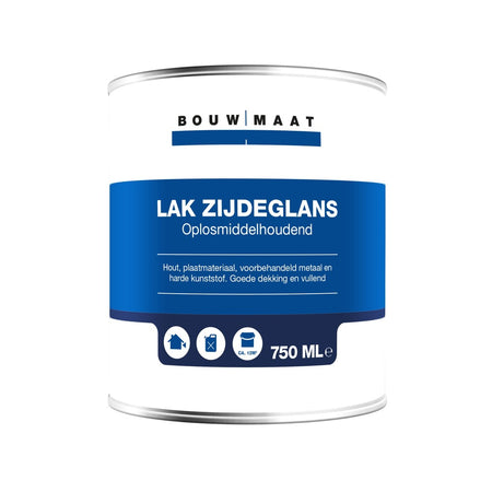 Bouwmaat Zijdeglans Lak RAL9010 0,75L-570294
