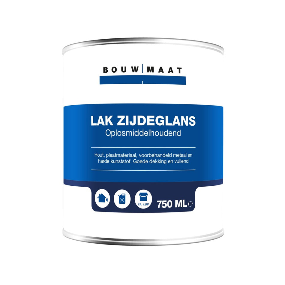 Bouwmaat Zijdeglans Lak RAL9001 0,75L-570295
