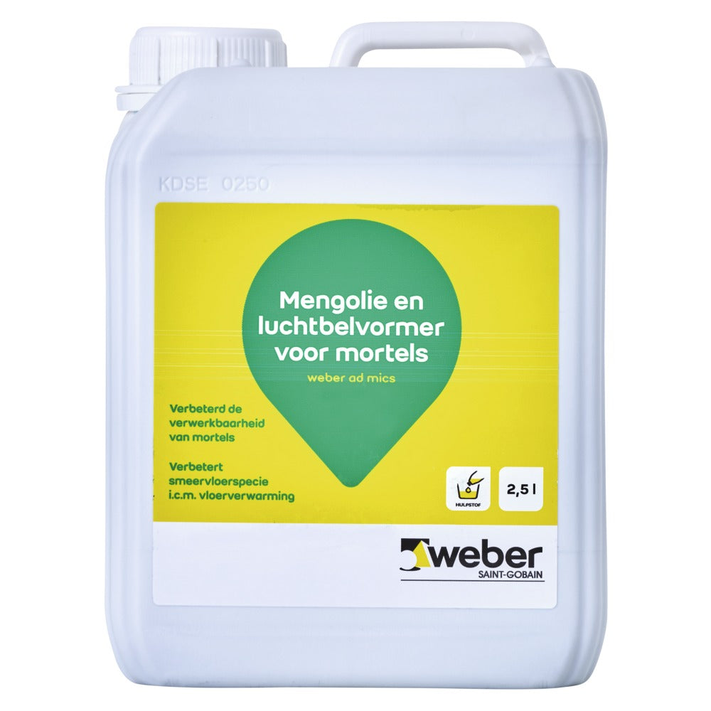 Weber Mengolie en Luchtbelvormer voor Mortels 2,5L-570561