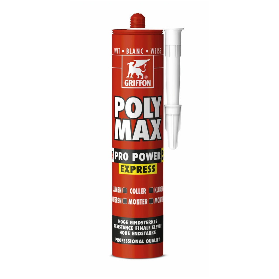 Griffon Montagelijm Poly Max Pro Power Express Wit 435gr-570680