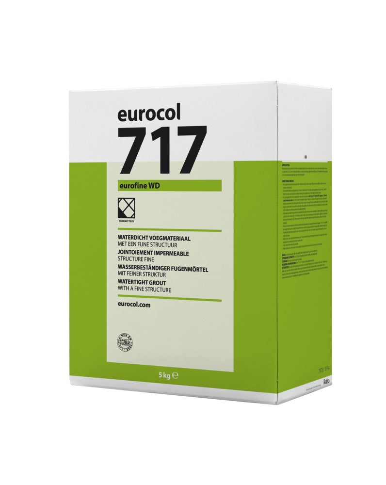 Eurocol 717 Eurofine WD Voegmortel Zilvergrijs Waterdicht 5kg-570691