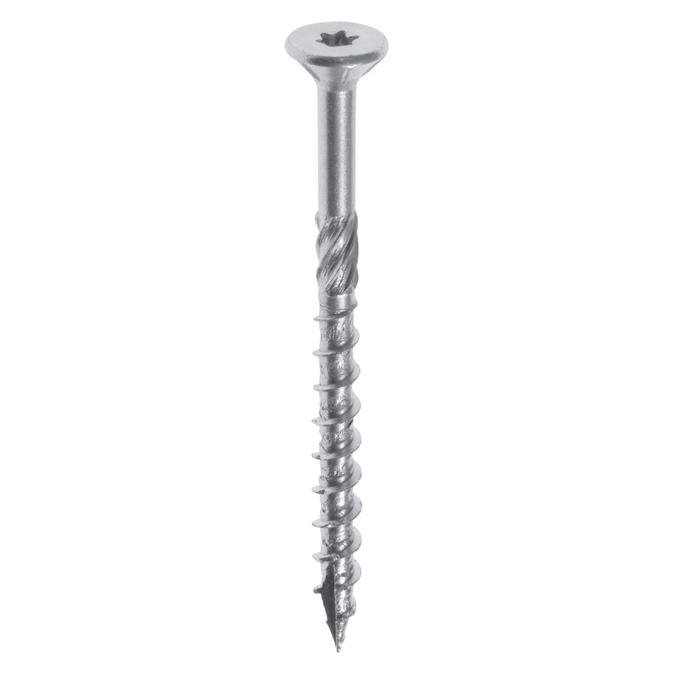 Woodies Ultimate Houtschroef RVS A2 VK 6x100mm Deeldraad T30 100st-570929