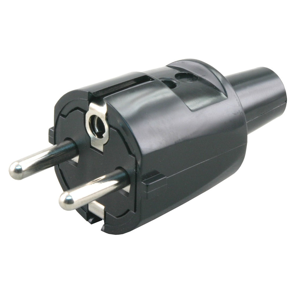 Stekker PVC Zwart 10/16A 3680W Randaarde-571476