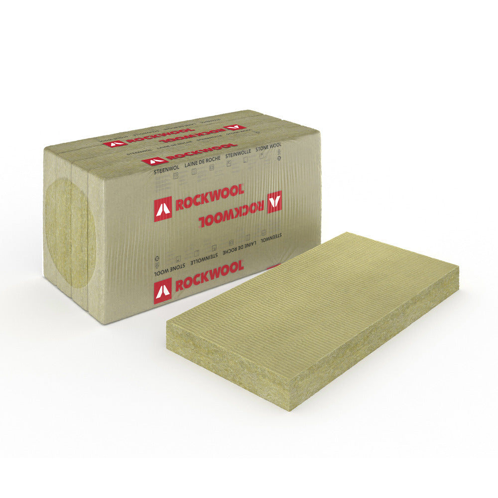 ROCKWOOL Isolatie Rocksono Base Steenwol 70mm Rd1,85 1200x600mm 8pl 5,76m2-573056
