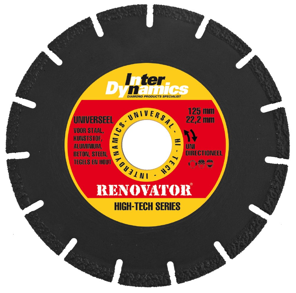 InterDynamics Universeel Renovator Diamantzaagblad 125mm-573097