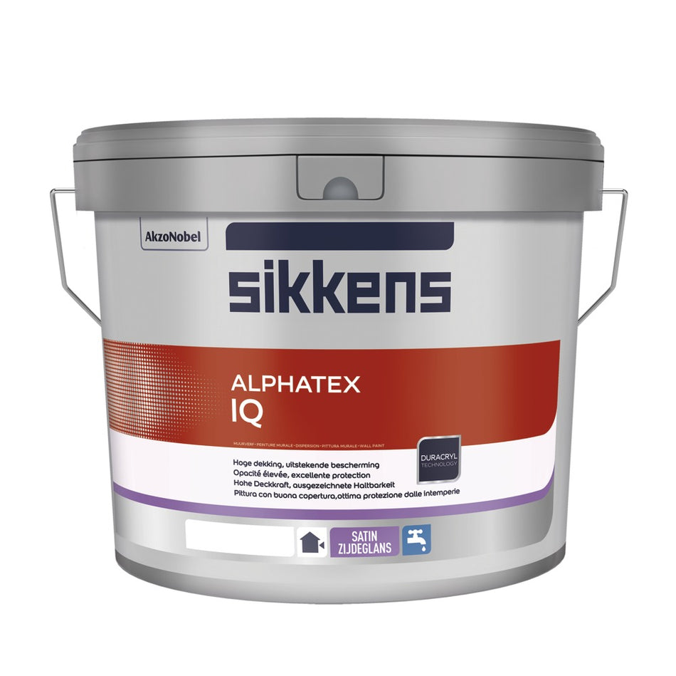 Sikkens Muurverf Alphatex IQ Zijdeglans W05 10L-573724