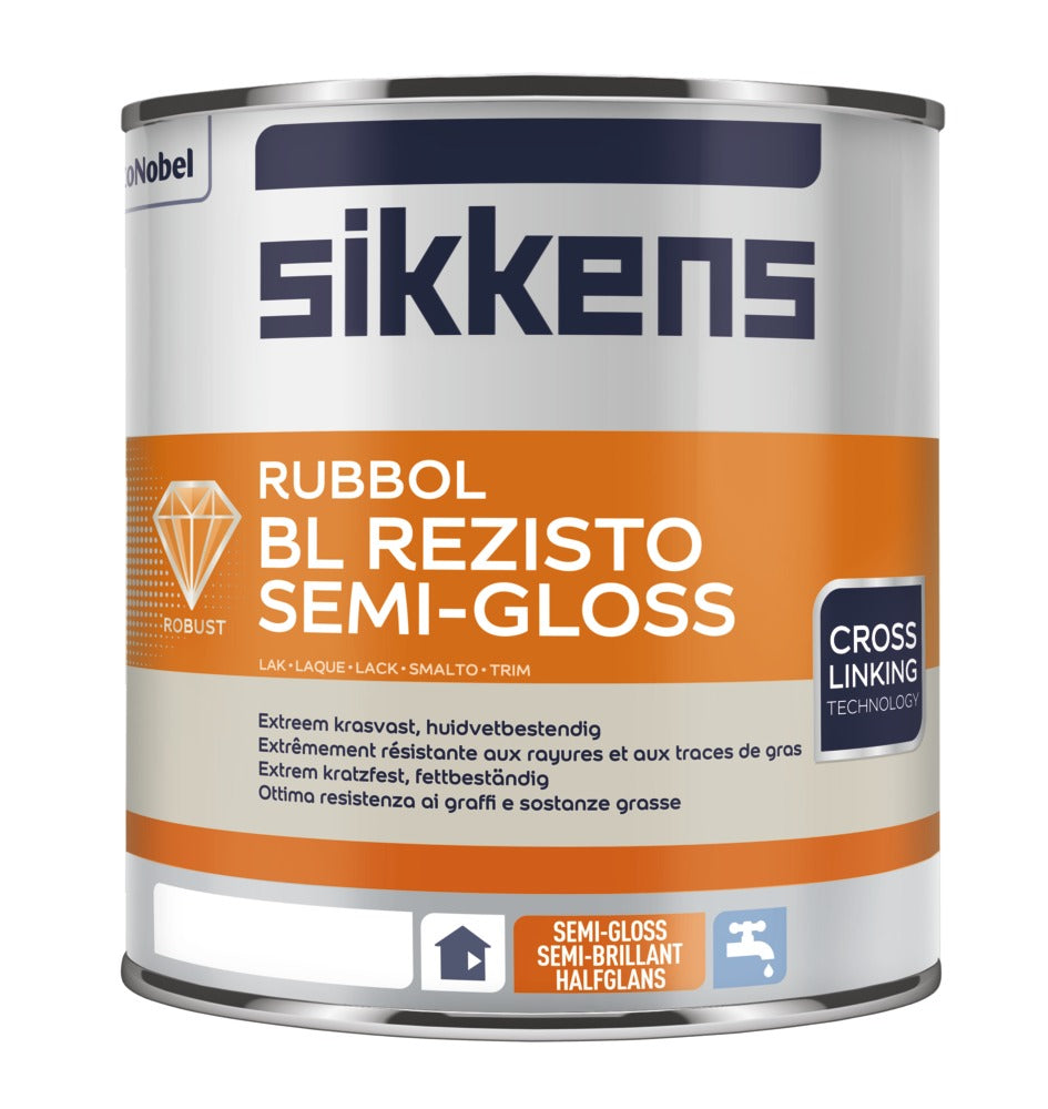 Sikkens Lak Rubbol BL Rezisto Semi Gloss Mengbasis W05 1L-573792