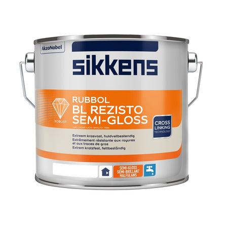 Sikkens Lak Rubbol BL Rezisto Semi Gloss Wit 2,5L-573795