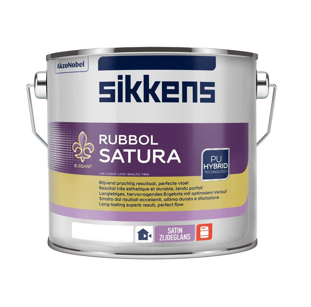 Sikkens Lak Rubbol Satura Satin Wit 2,5L-573826
