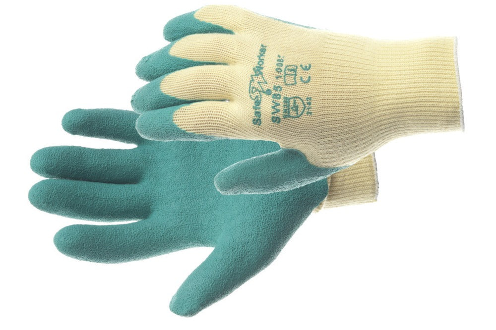 CERVA Werkhandschoenen Reest PRO Polyester/Katoen/Latex Groen-574289