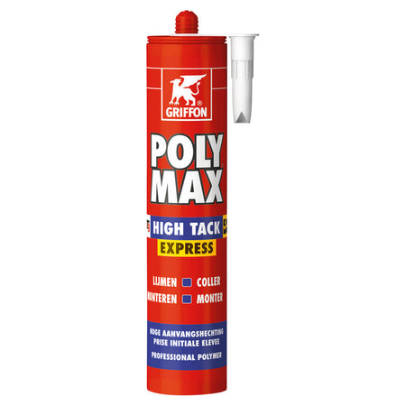 Griffon Montagelijm Poly Max High Tack Express Wit 435gr-575552