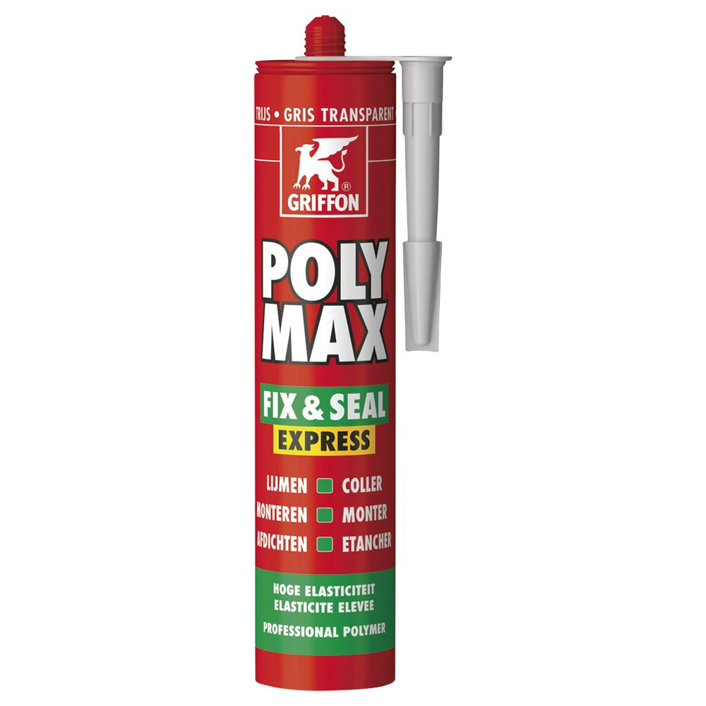 Griffon Poly Max Fix & Seal Express Grijs 300gr-575554
