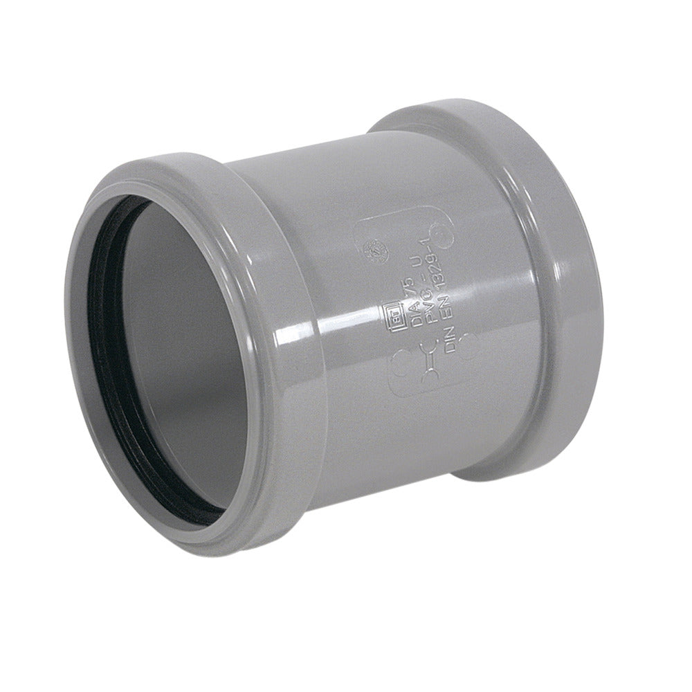 Overschuifmof PVC 2x manchetmof Ø 32 mm-575880