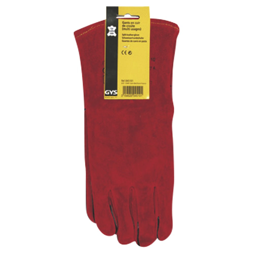 Gys Lashandschoenen Leer Rood-576553