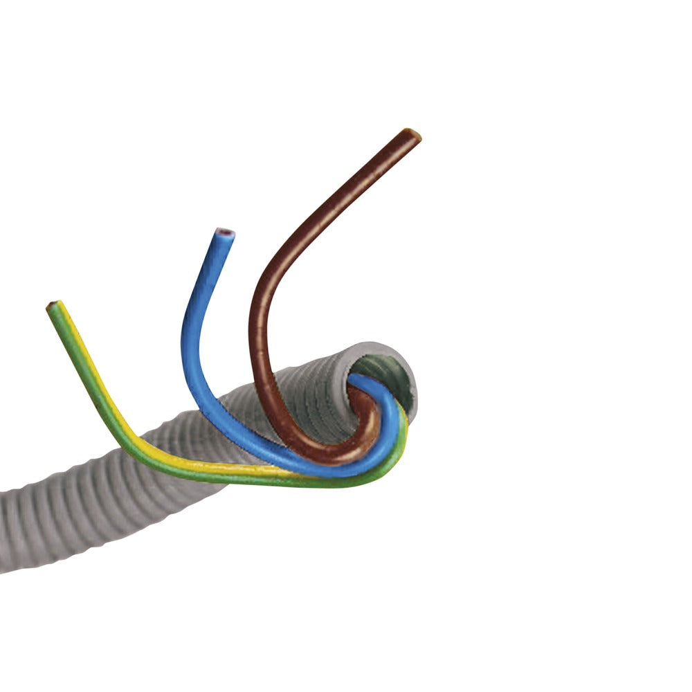 Q-Link Installatiebuis Flexiplus Slagvast Grijs Ø5/8 3x2,5mm2 20m-576597