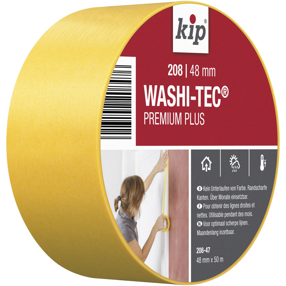 Kip 208 Washi-Tec Tape Premium Plus Geel-577071